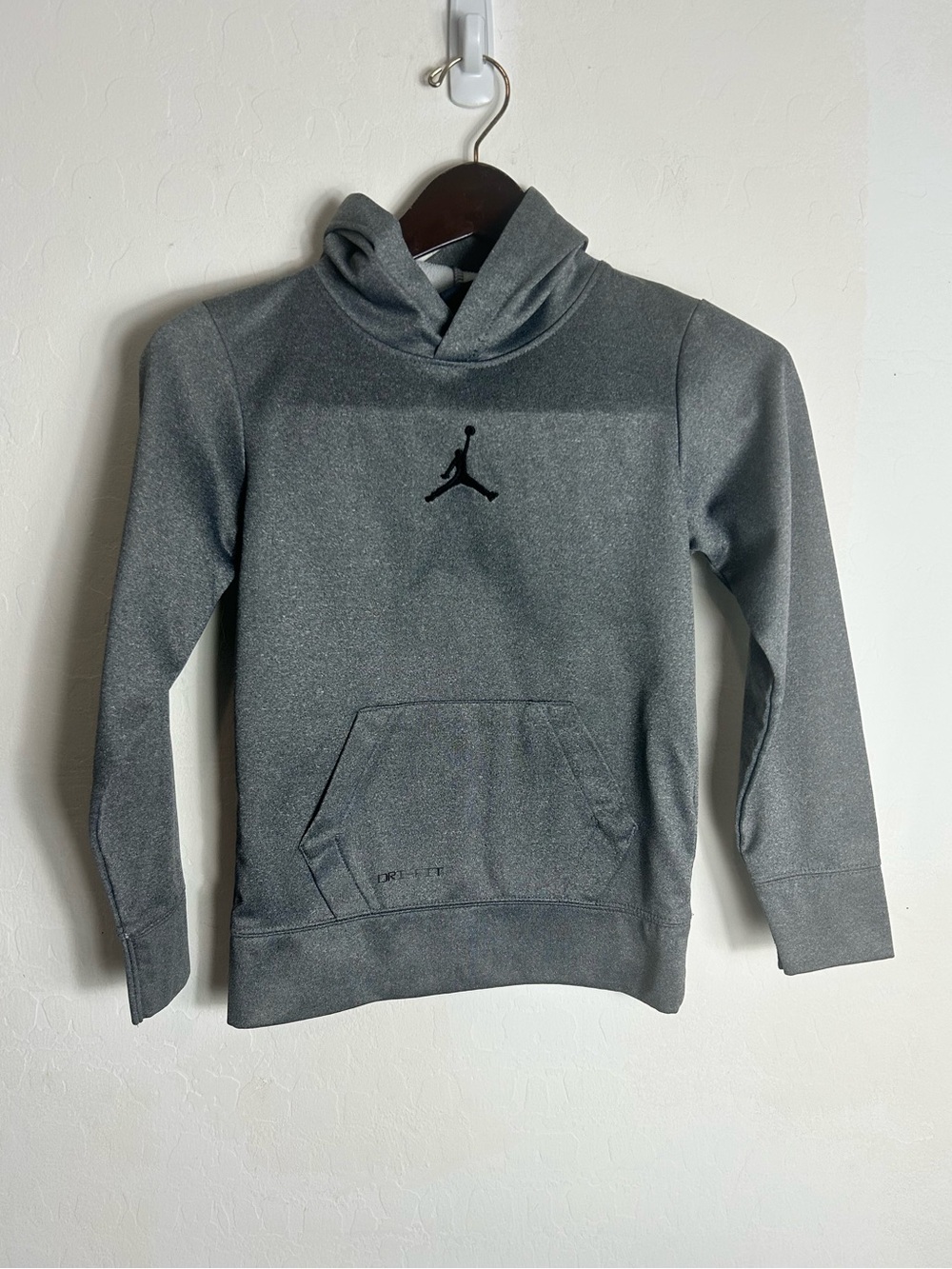 Jordan Kids' Charcoal Gray Jumpman Pullover Hoodie